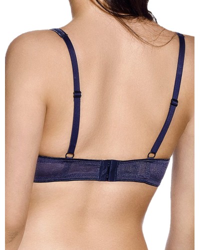 Soutien-gorge rembourré à armatures REBECA, motif jacquard floral, bonnet B - Selene