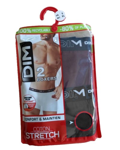 Boxer Homme Sans Couture Micro Pack 2 Microfibre Stretch - DIM