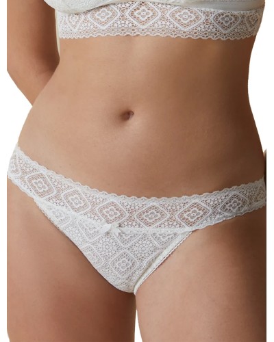 Culotte de Bikini AMAYA 3113 Dentelle Bohème et tulle Plumetti - Selene