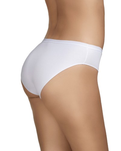 Lot de 2 culottes bikini 400 taille basse en coton doux - Selene