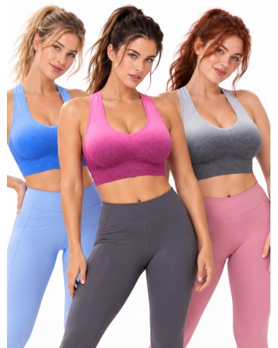 Soutien-gorge de sport DIANA sans coutures avec dos et rembourrage amovible - Selene
