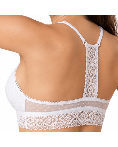 Soutien-gorge bralette KIM sans armatures, avec coques amovibles - Selene