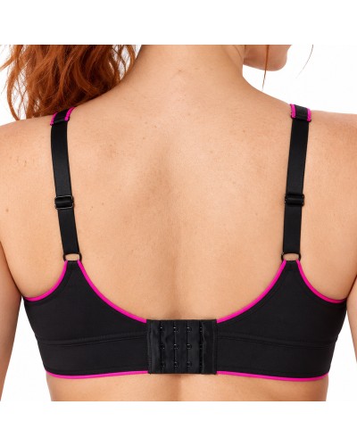 Soutien-gorge de sport sans armatures GINA double couche, bonnet C - Selene