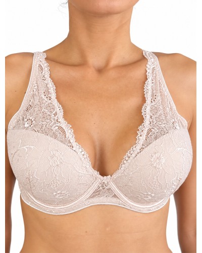 Soutien-gorge Irina à armatures, dentelle et décolleté en V - Selene