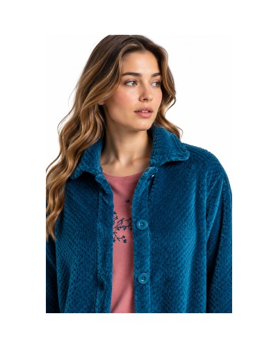 Robe de Chambre Femme ADMAS Garden Get Inspired | Polaire Douce Coloris Océan