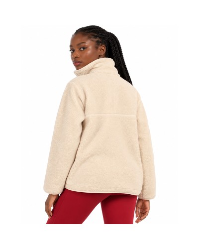 Veste polaire beige légère pour femme – Style urbain et sportif – GISELA