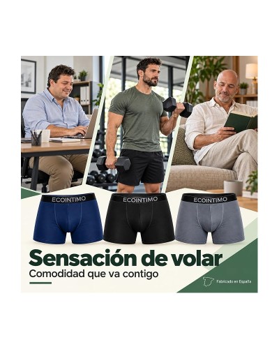 Pack de 3 Boxers en Bambou - ECOINTIM