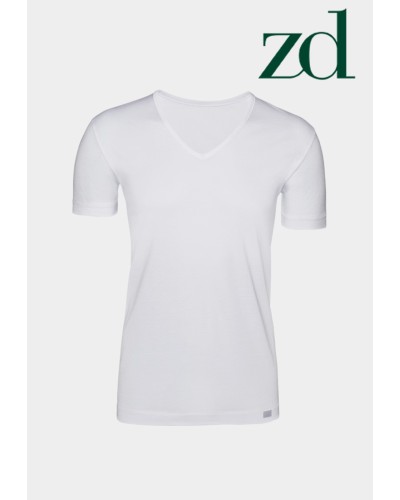 T-shirt Homme col en V Fil d'Ecosse ZD