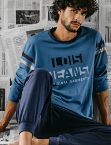 LOIS Pyjama Frame BLEU pour Homme