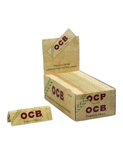 OCB - 50 boîtes de papiers à rouler en chanvre naturel (50 feuilles)