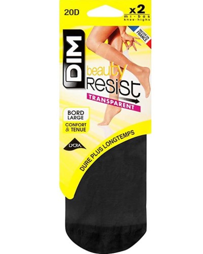Dim Beauty Resist Transparent 15D Mini Bas Femme x2